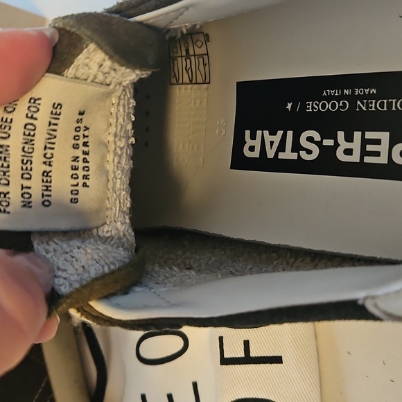 Golden Goose Suede Green Glitter Star Sneakers - Picture 3 of 4